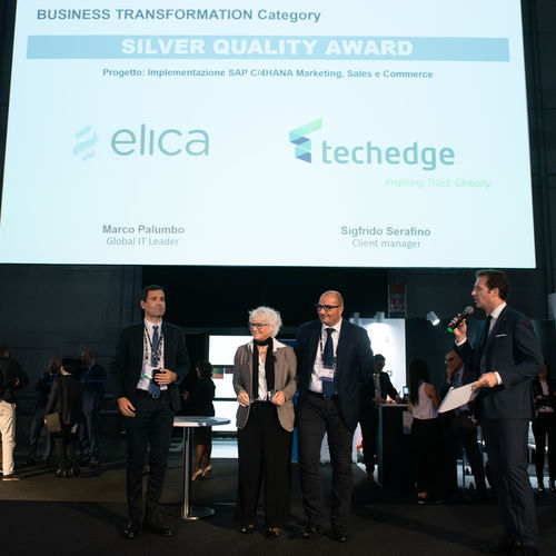 Elica is Silver Winner at SAP Quality Awards in the Business Transformation category 